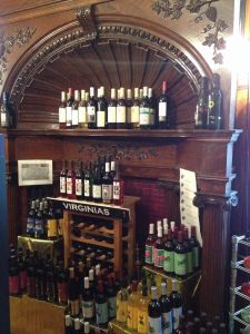 Wine shop insider a Victorian t row house in Wheeling